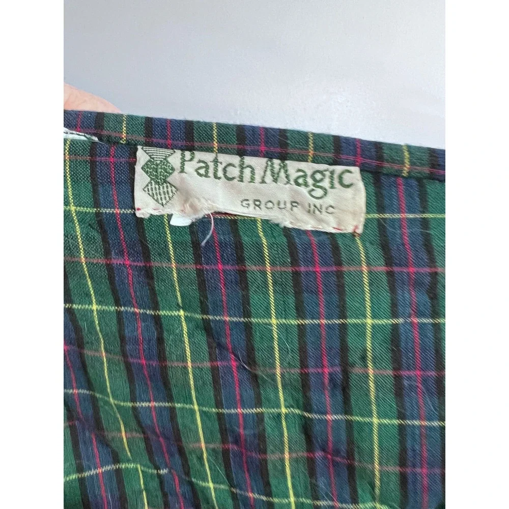Vintage Patch Magic Group Inc Snowman Plaid Applique Quilt Winter Wall Hanging